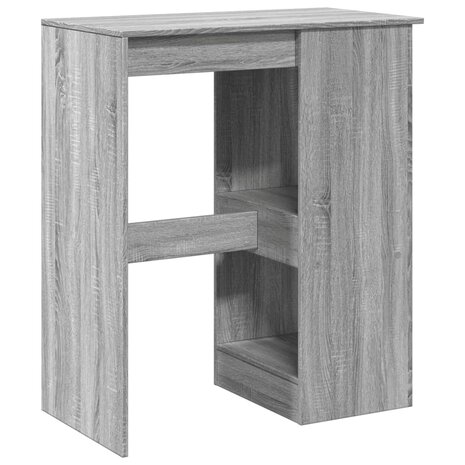 Bartafel met rekken 90x47,5x103,5 cm bewerkt hout grijs sonoma 6