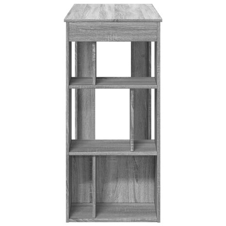 Bartafel met rekken 102x50x103,5 cm bewerkt hout grijs sonoma 5