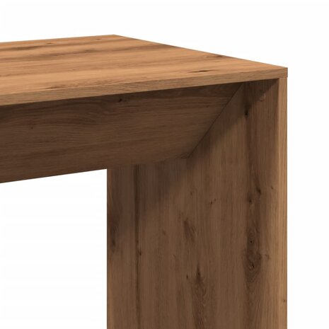 Bartafel 51x50x103,5 cm bewerkt hout artisanaal eikenkleur 7