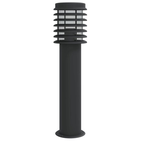 Vloerlamp voor buiten 60 cm roestvrij staal zwart 4