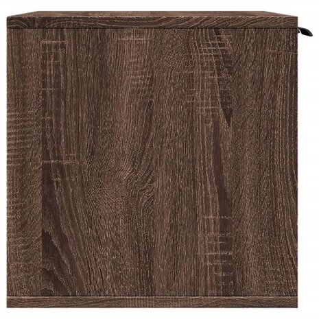 Kattenbakkast 60x40x40 cm bewerkt hout bruin eikenkleurig 6