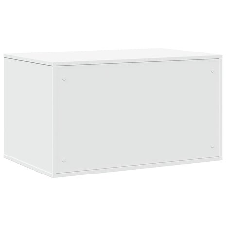 Kattenbakkast 80x50x45 cm bewerkt hout wit 7
