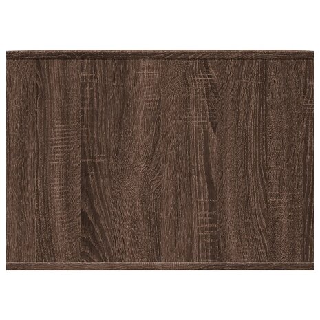 Kattenbakkast 47x59x42 cm bewerkt hout bruin eikenkleurig 5