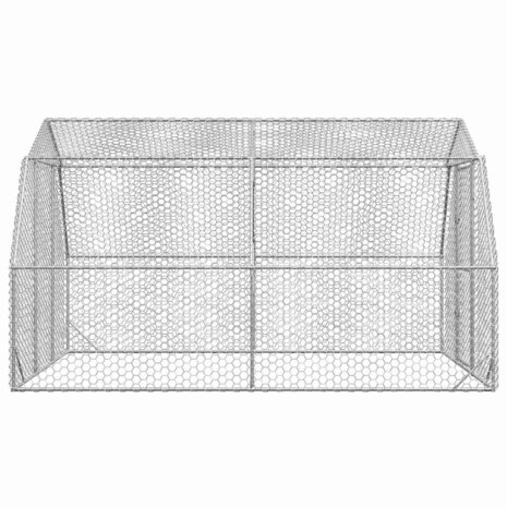 Kippenren 2,5x4x2,25 m gegalvaniseerd staal 4