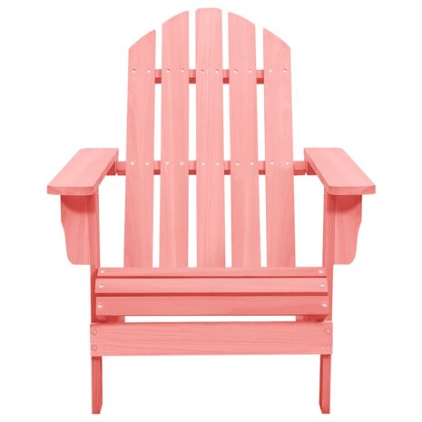 Tuinstoel Adirondack massief vurenhout roze 2