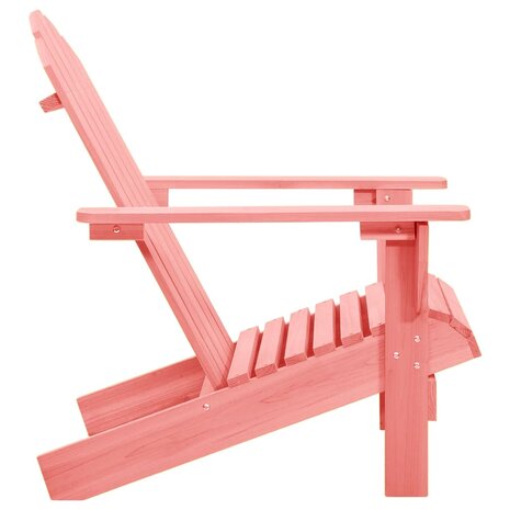 Tuinstoel Adirondack massief vurenhout roze 3