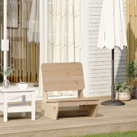 Tuinstoel 60x64x70,5 cm massief grenenhout 1