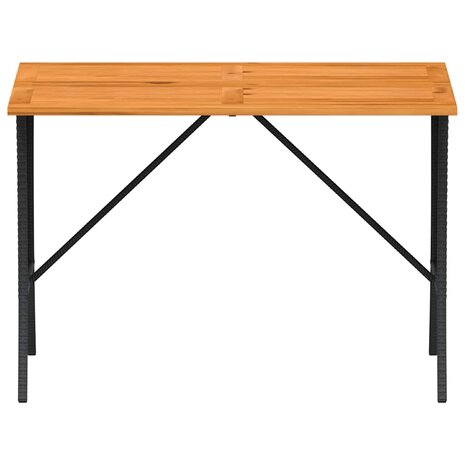 3-delige Tuinset met kussens poly rattan zwart 7