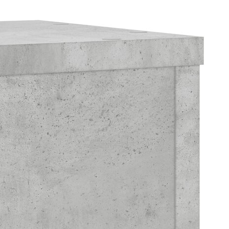 Plantenstandaards 2 st 25x25x35 cm bewerkt hout betongrijs 8