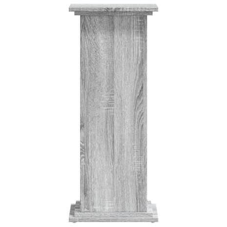 Plantenstandaard 33x33x80 cm bewerkt hout grijs sonoma eiken 4