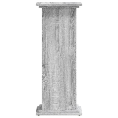 Plantenstandaard 33x33x80 cm bewerkt hout grijs sonoma eiken 5