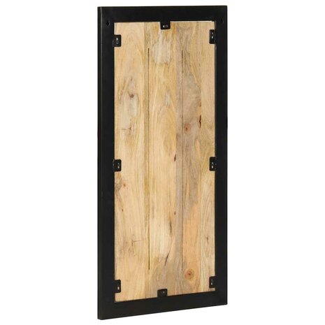 Kapstok 40x2x80 cm massief ruw mangohout 4