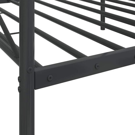 Slaapbank zonder matras 107x203 cm staal zwart 9