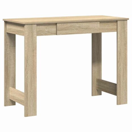 Bureau 100x45x75 cm bewerkt hout sonoma eikenkleurig 2