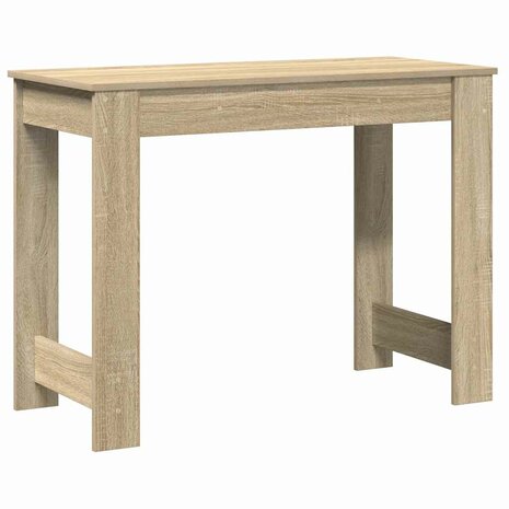 Bureau 100x45x75 cm bewerkt hout sonoma eikenkleurig 7