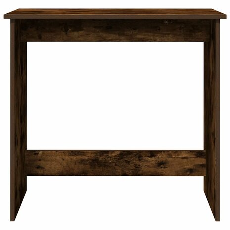 Bureau 80x40x75 cm bewerkt hout gerookt eikenkleurig 4