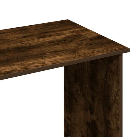 Bureau 80x40x75 cm bewerkt hout gerookt eikenkleurig 7