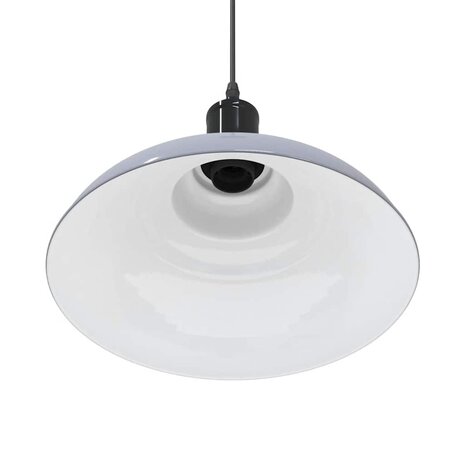 Hanglamp in hoogte verstelbaar E27 Ø31 cm metaal glanzend grijs 9
