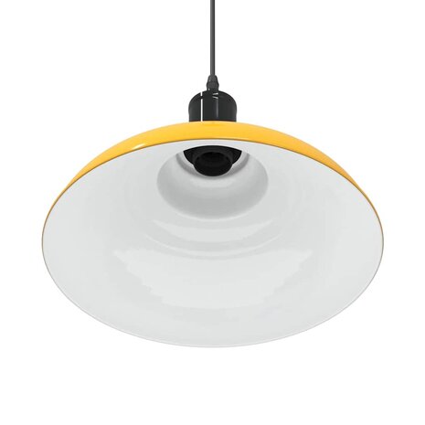 Hanglamp in hoogte verstelbaar E27 Ø31 cm metaal glanzend geel 9