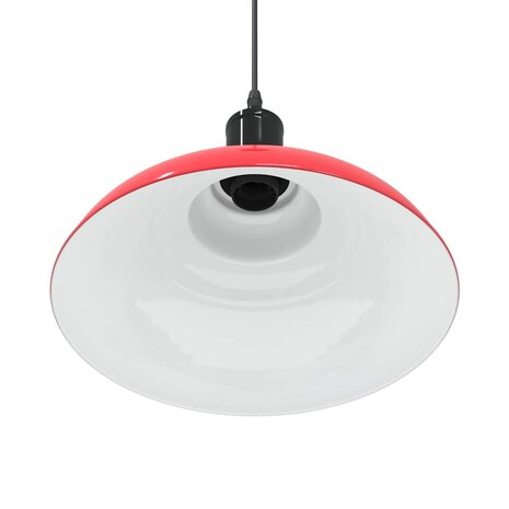 Hanglamp in hoogte verstelbaar E27 Ø31 cm metaal glanzend rood 9