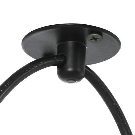 Hanglamp met 3 lamphouders E27 metaal zwart 9