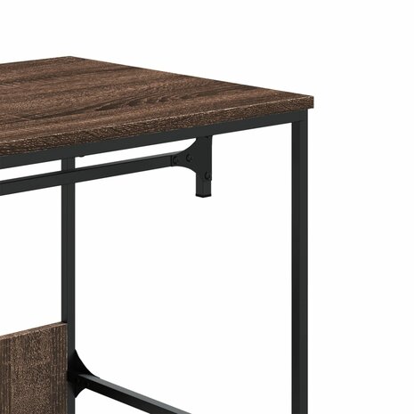 Kledingkast 90x50x180 cm bewerkt hout bruin eikenkleurig 7