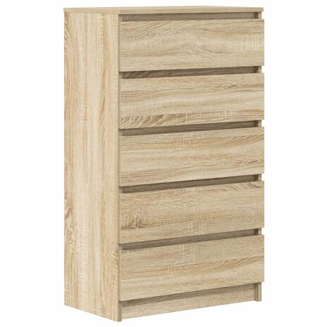 Ladekast 60x36x103 cm bewerkt hout sonoma eikenkleurig 2