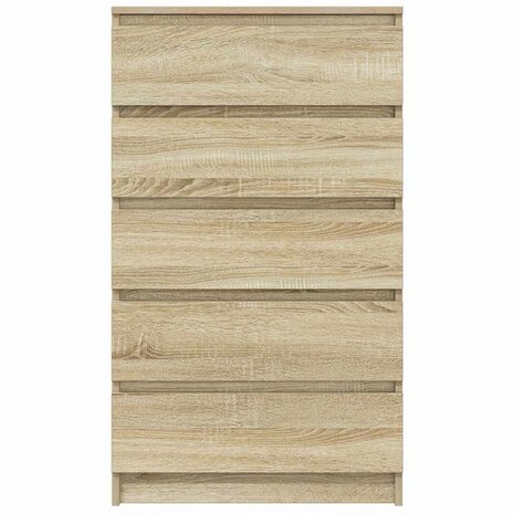Ladekast 60x36x103 cm bewerkt hout sonoma eikenkleurig 4