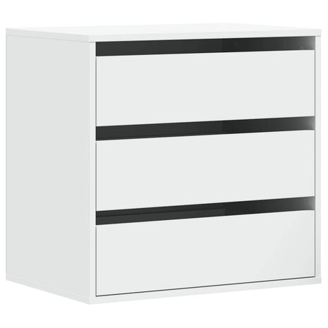 Ladekast 60x41x58 cm bewerkt hout wit 2