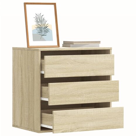 Ladekast 60x41x58 cm bewerkt hout sonoma eikenkleurig 1