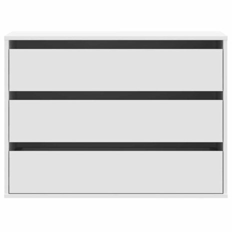 Ladekast 80x41x58 cm bewerkt hout wit 4