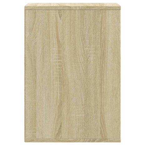 Ladekast 80x41x58 cm bewerkt hout sonoma eikenkleurig 6