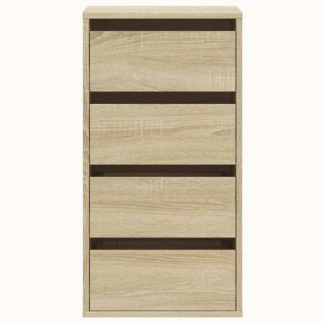 Ladekast 40x41x76 cm bewerkt hout sonoma eikenkleurig 4
