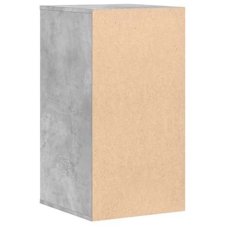 Ladekast 40x41x76 cm bewerkt hout betongrijs 7