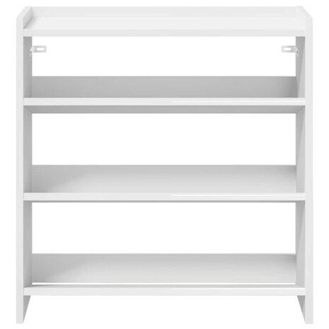 Schoenenrek 60x25x62 cm bewerkt hout wit 4