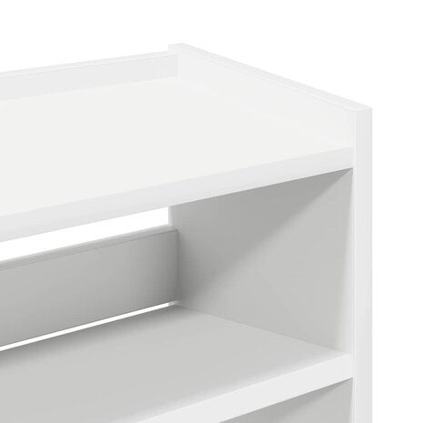Schoenenrek 60x25x62 cm bewerkt hout wit 7