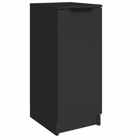 Schoenenkast 30x35x70 cm bewerkt hout zwart 2