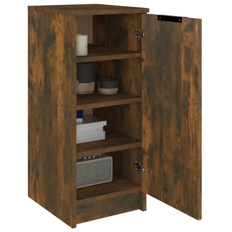 Schoenenkast 30x35x70 cm bewerkt hout gerookt eikenkleurig 4