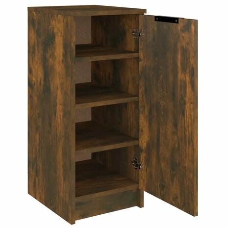 Schoenenkast 30x35x70 cm bewerkt hout gerookt eikenkleurig 6