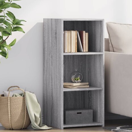 Dressoir 40x41x93 cm bewerkt hout grijs sonoma eikenkleurig 1