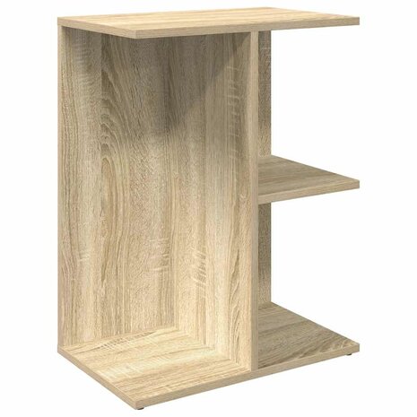 Nachtkastje 46,5x29x61 cm bewerkt hout sonoma eikenkleurig 2