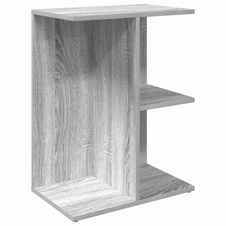 Nachtkastje 46,5x29x61 cm bewerkt hout grijs sonoma eikenkleur 2
