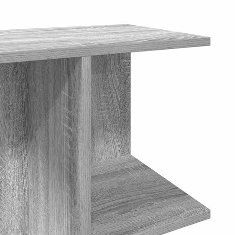 Nachtkastje 46,5x29x61 cm bewerkt hout grijs sonoma eikenkleur 8