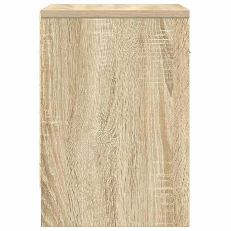 Nachtkastje met lade 39x28x41 cm sonoma eikenkleurig 7