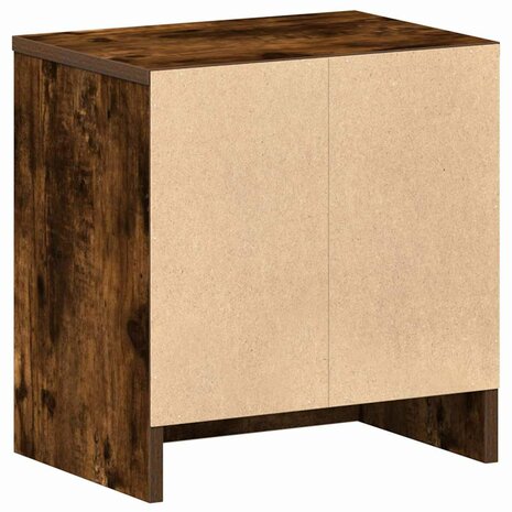 Nachtkastje met lade 39x28x41 cm gerookt eikenkleurig 8