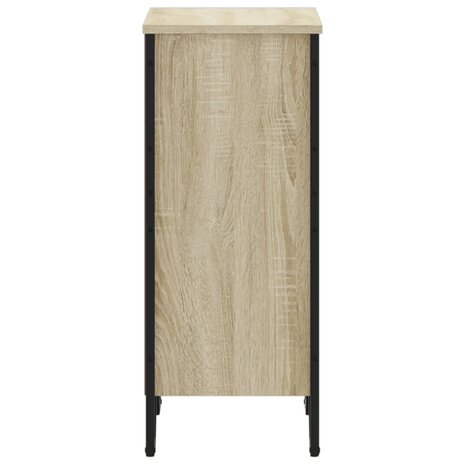Boekenkast 50x31x74,5 cm bewerkt hout sonoma eikenkleurig 5