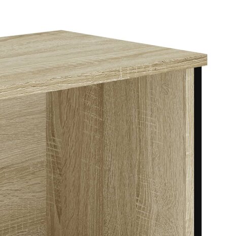 Boekenkast 50x31x74,5 cm bewerkt hout sonoma eikenkleurig 7