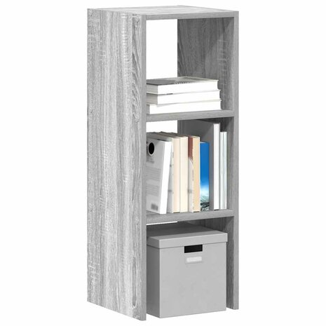 Boekenkast stapelbaar 30x30x80 cm bewerkt hout grijs sonoma 1