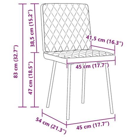 Eetkamerstoelen 2 st fluweel lichtgroen 9