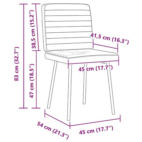 Eetkamerstoelen 2 st fluweel roze 9